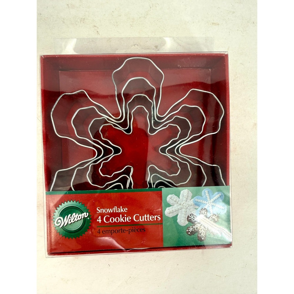 Vintage Wilton Snowflake Cookie Cutters Set‎ of 4